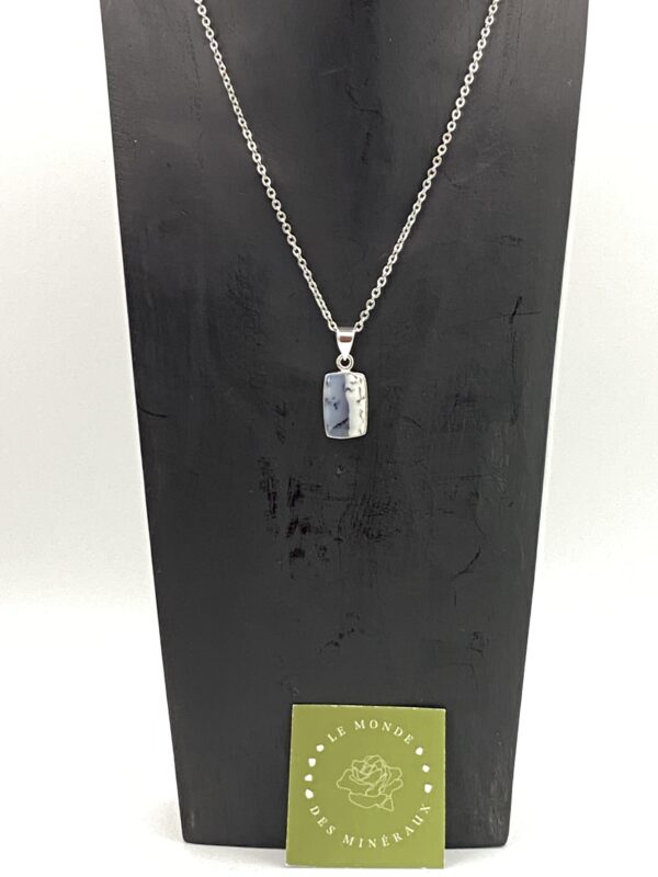 AGATE DENDRITIQUE PENDENTIF RECTANGLE
