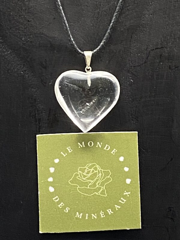 COEUR PENDENTIF CRISTAL DE ROCHE N1